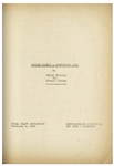 Moe Howard's 35pp. Script Dated February 1943 for The Three Stooges Film ''Higher Than a Kite'' -- With ''Alternate Ending'' Page -- Very Good Plus Condition